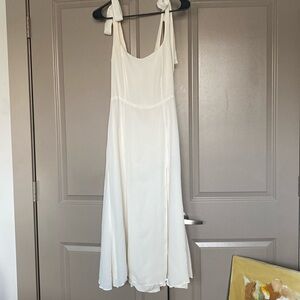 White Reformation Midi Dress